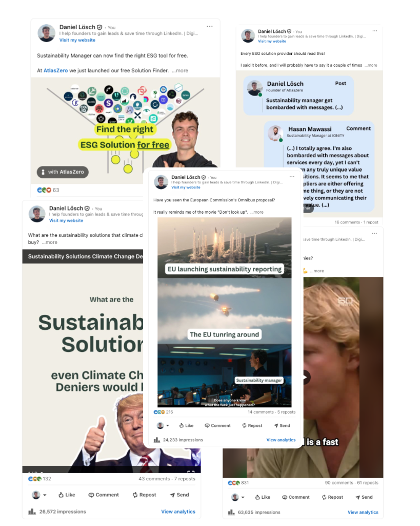 LinkedIn Posts Montage