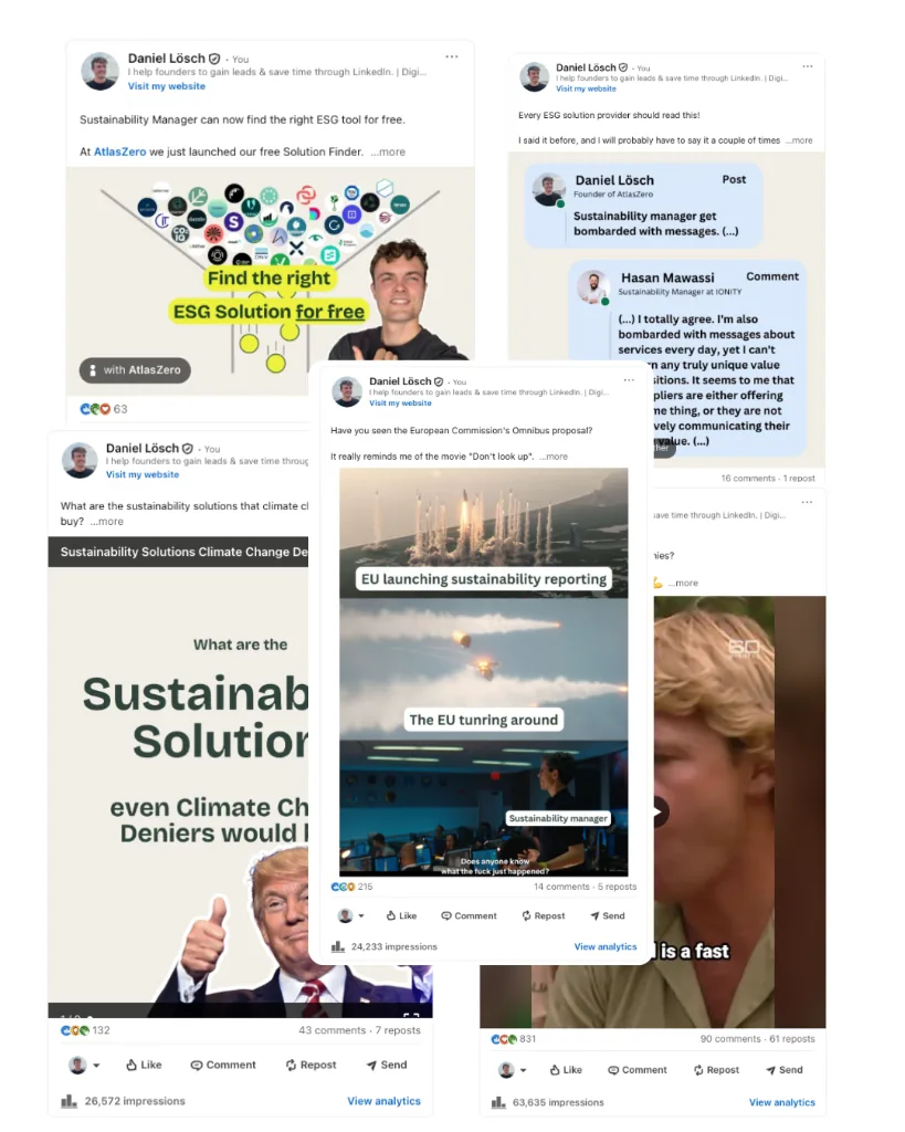 LinkedIn posts by Daniel Lösch